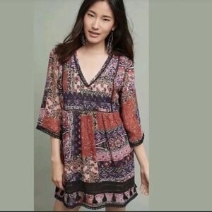 Anthropologie Ranna Gill Milena Tunic Dress